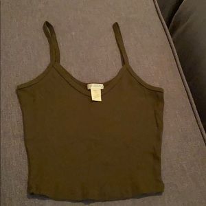 ribbed crop tank
